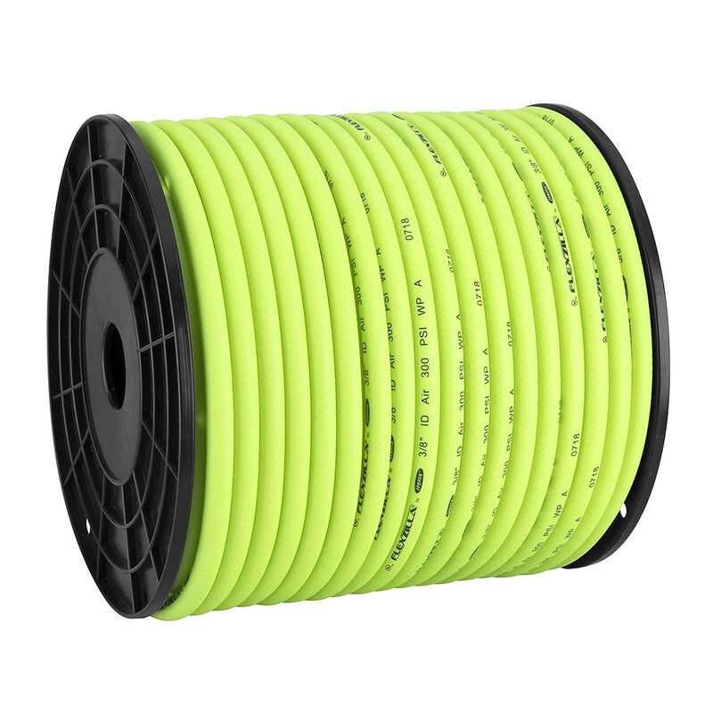 Flexzilla Pro Air Hose, Bulk Plastic Spool, 3/8 in. x 250 ft, Heavy Duty, Lightweight, Hybrid, ZillaGreen - HFZ38250YW - Image 1